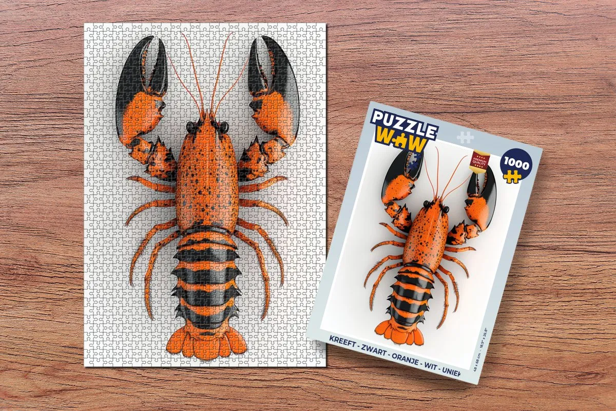PuzzleWow Kreeft Legpuzzel 1000 Stuks - Multicolor