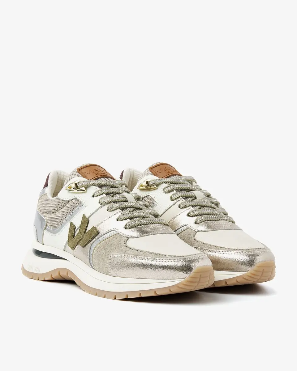 VIA VAI Usher Davina Sneakers - 37 - Beige/Metallic - afbeelding 3 van 6