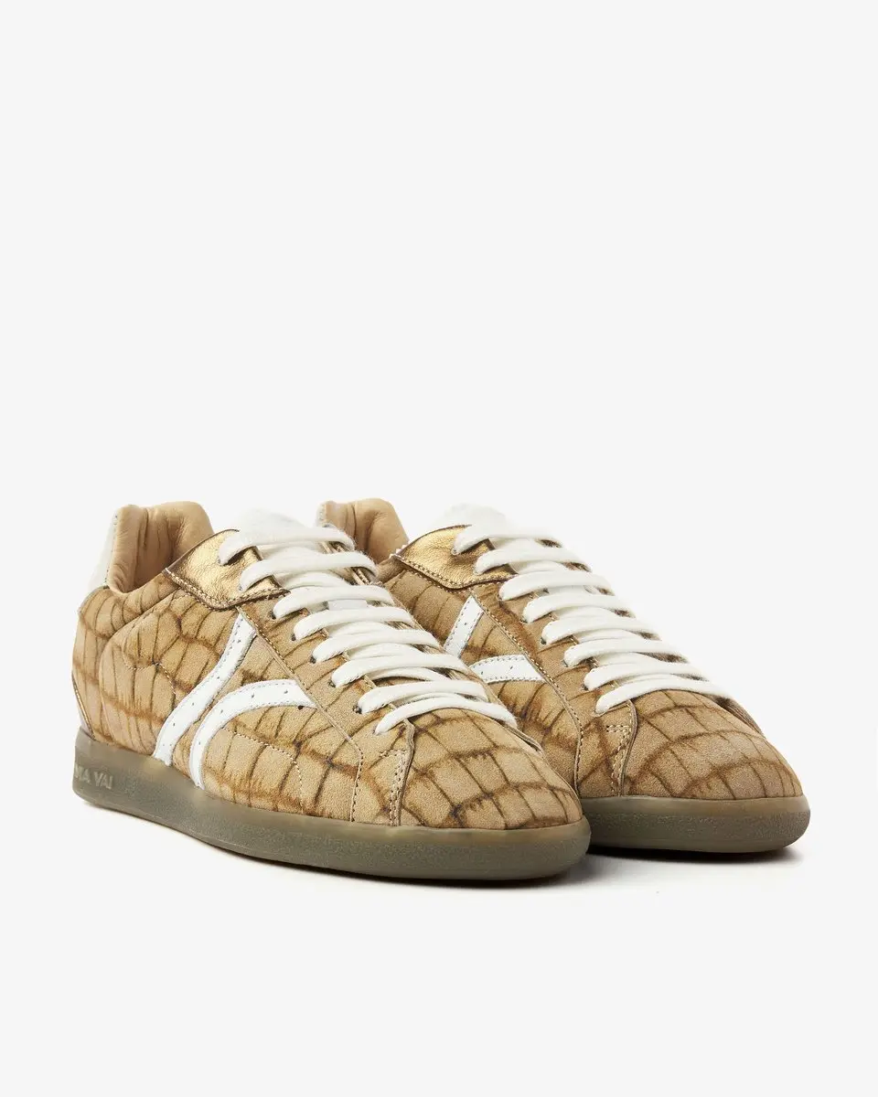 VIA VAI Nilla Khloe Sneakers - Leer Cognac/Croco - afbeelding 2 van 6
