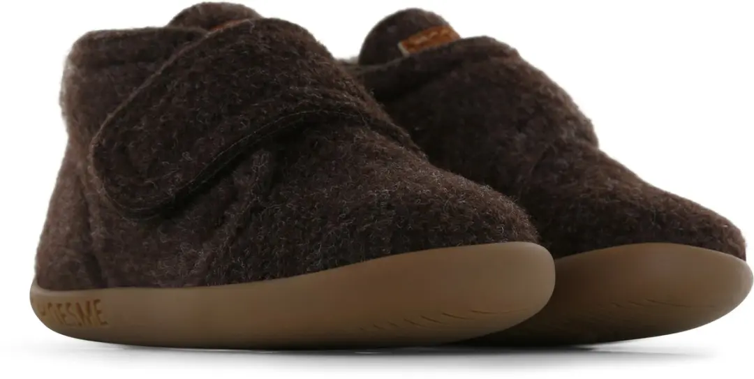 Shoesme Donkerbruin Vilten Slofje