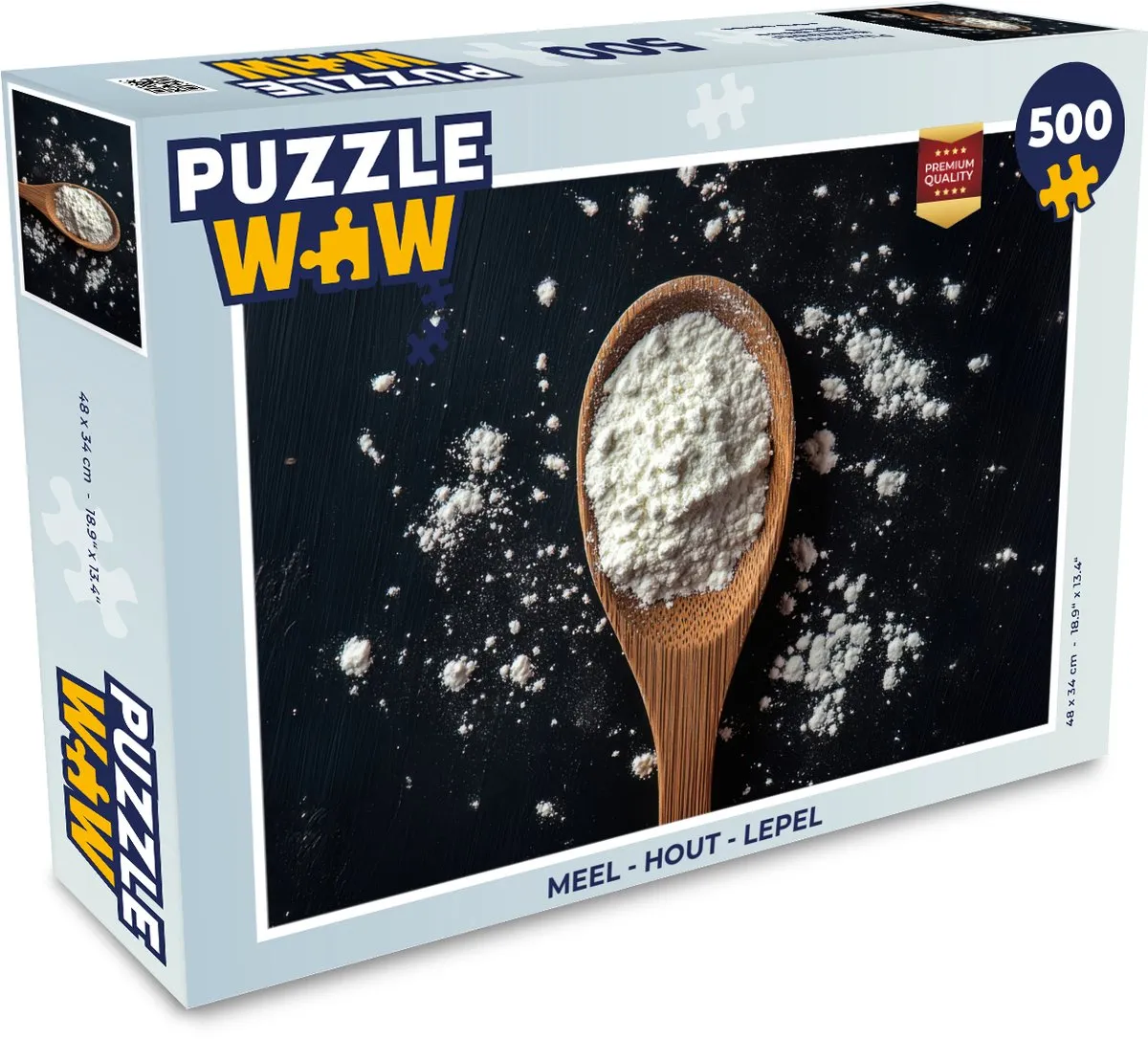 PuzzleWow Houten Puzzel 500 Stuks - Lepel Meel