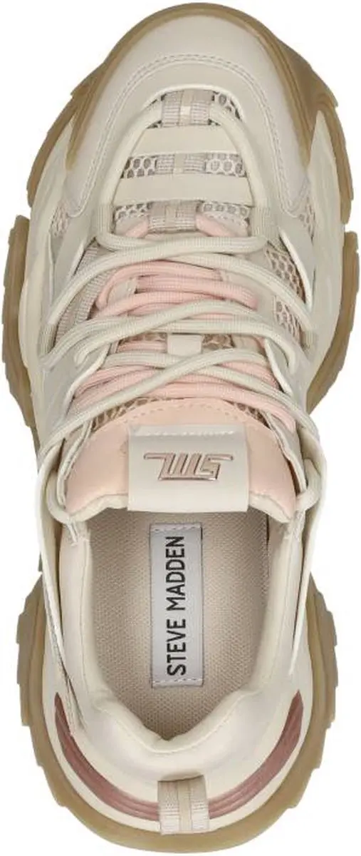 Steve Madden Kingdom-E Sneakers Laag - beige - Maat 38 - afbeelding 5 van 6