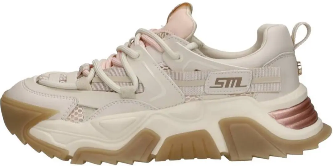 Steve Madden Kingdom-E Sneakers Laag - beige - Maat 38 - afbeelding 2 van 6