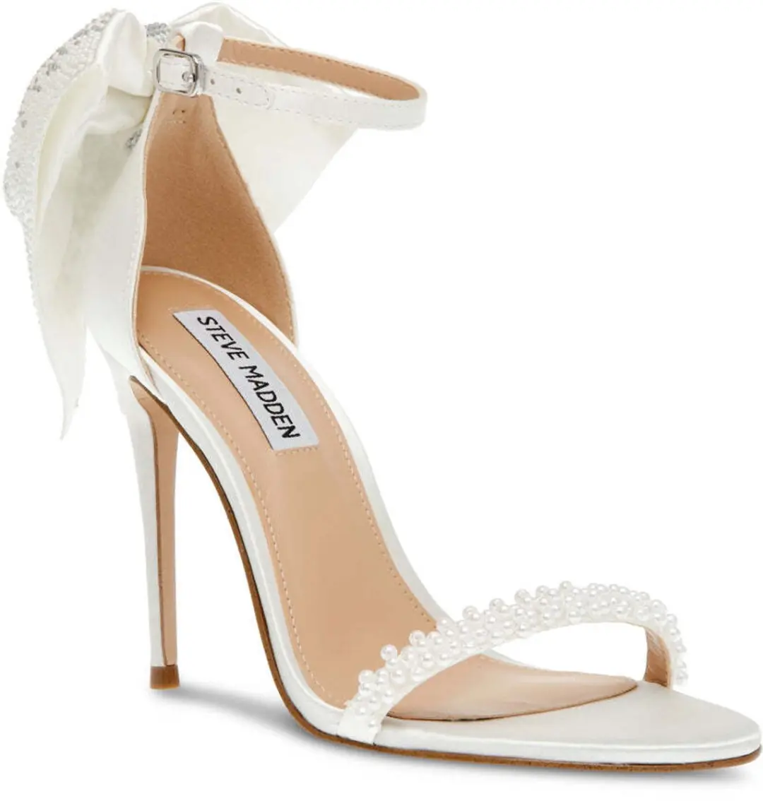 Steve Madden Bellarosa Damesschoenen - ivoor satijn - 36 - afbeelding 5 van 6