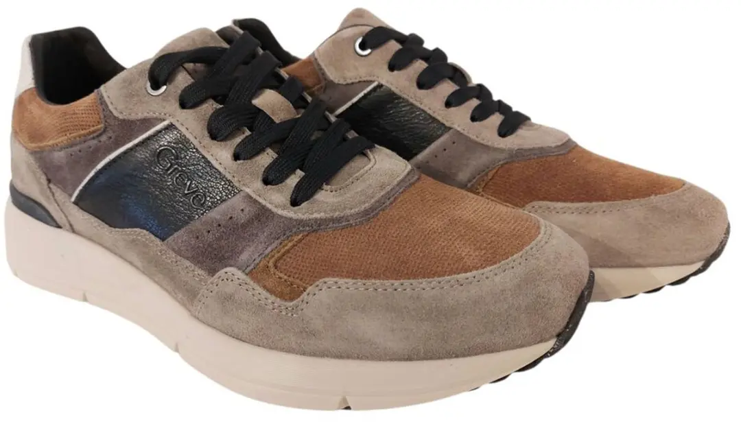 Greve Sneaker Walker 3289.01 Taiga Grijs Suede Wijdte K