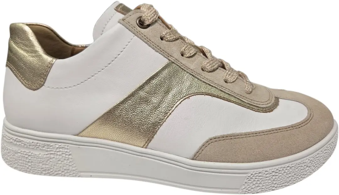 Dames Veterschoenen Hartjes Sophie Shoe Weiss-beige Wit