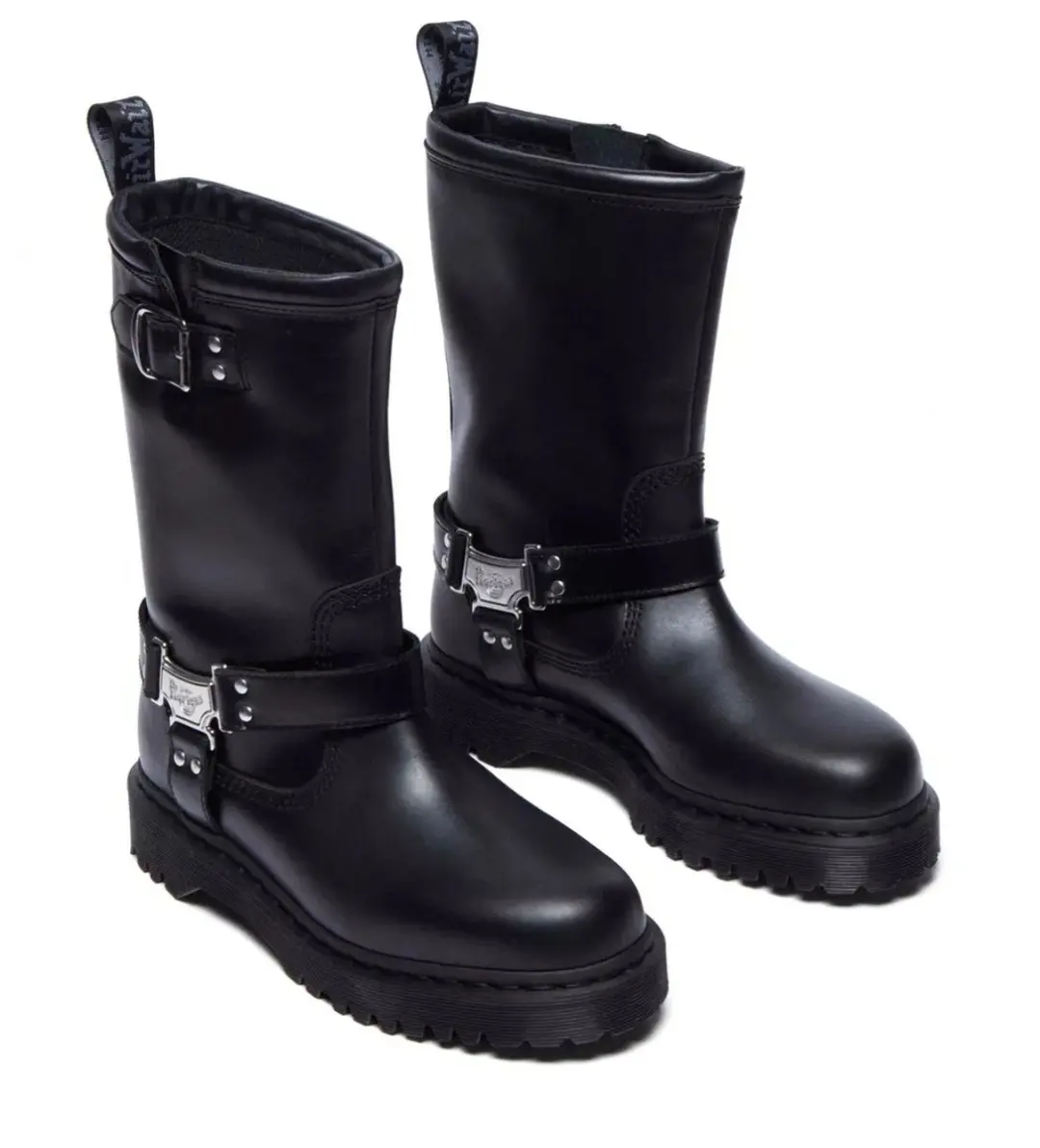 Dr. Martens Anistone Hi Biker Boots - Zwart - afbeelding 4 van 6