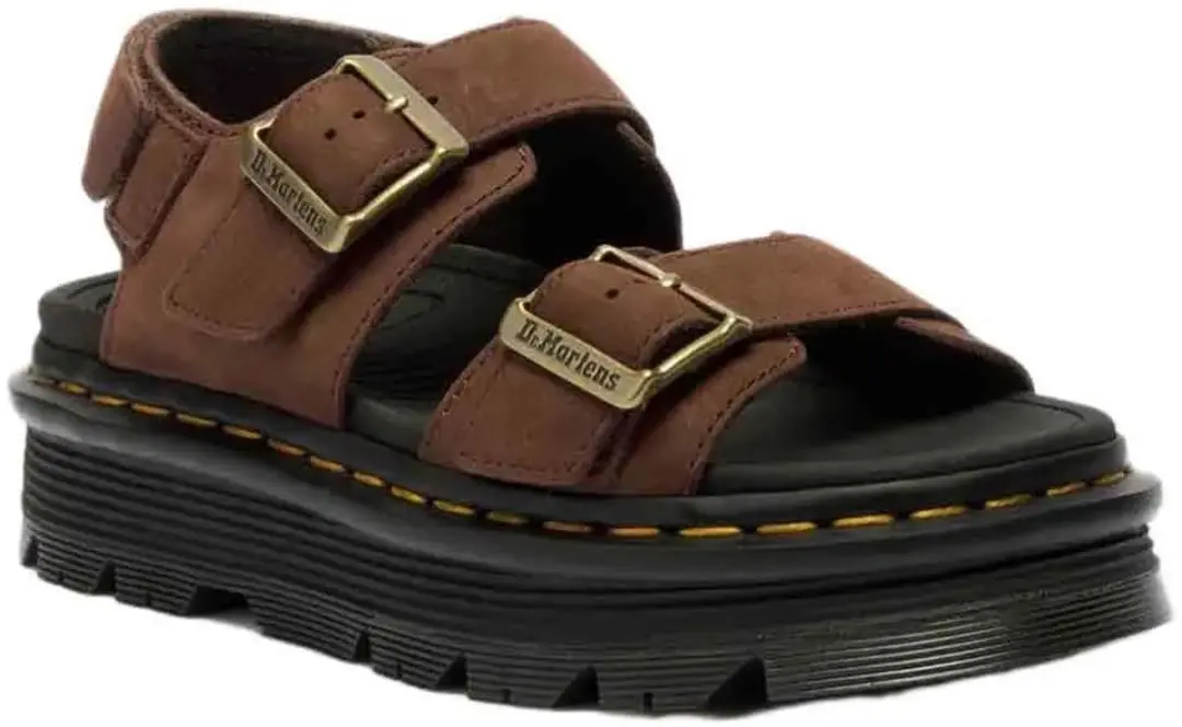 Dr. Martens Zebzag Leren Sandalen - Bruin - afbeelding 3 van 6