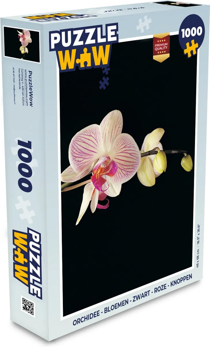 PuzzleWow Orchidee Legpuzzel 1000 Stuks - Multicolor