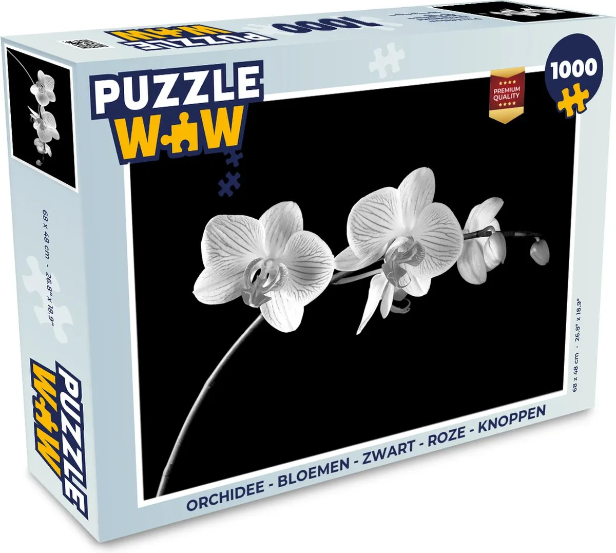 PuzzleWow Orchidee Legpuzzel 1000 Stuks - Multicolor