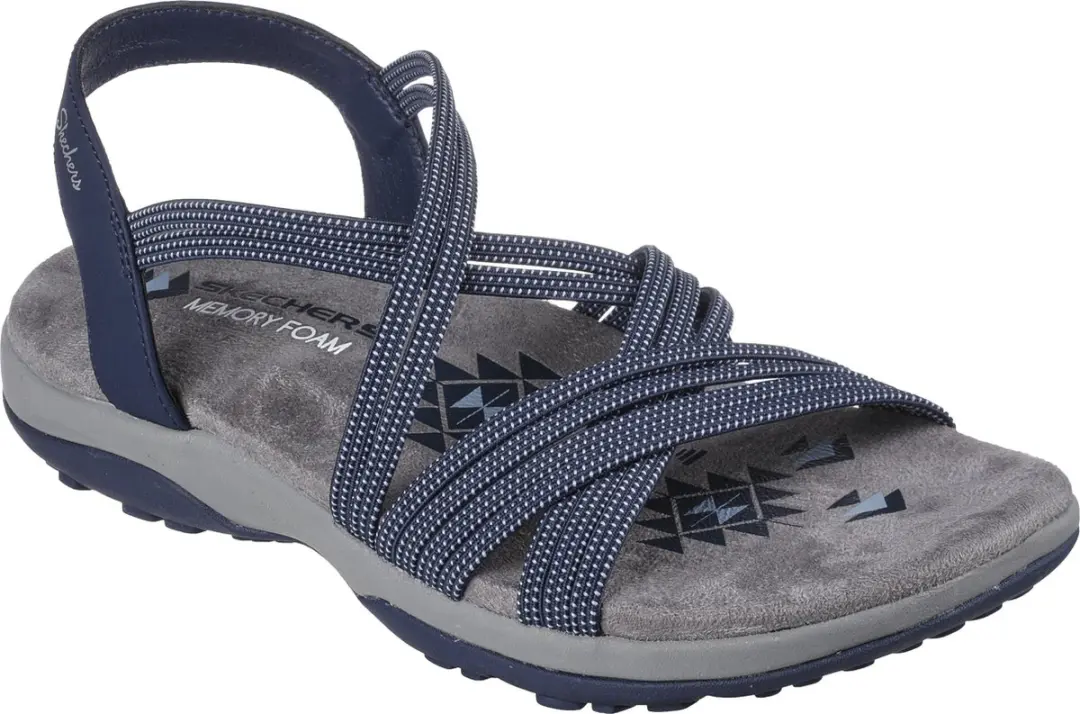 Skechers Reggae Slim Turn It Up Dames Sandalen 41 - Navy - afbeelding 2 van 6
