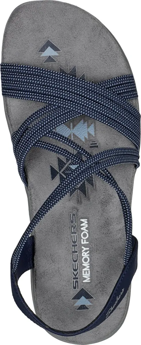 Skechers Reggae Slim Turn It Up Dames Sandalen 41 - Navy - afbeelding 4 van 6