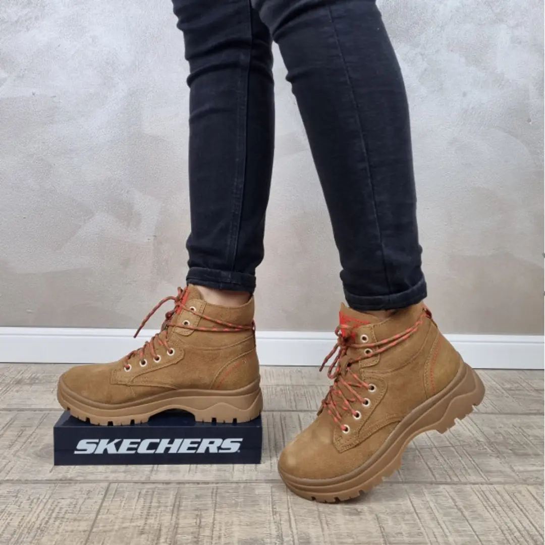 Skechers BOBS Broadies Rockin' Gal winterboots dames bruin maat 35,5 EU