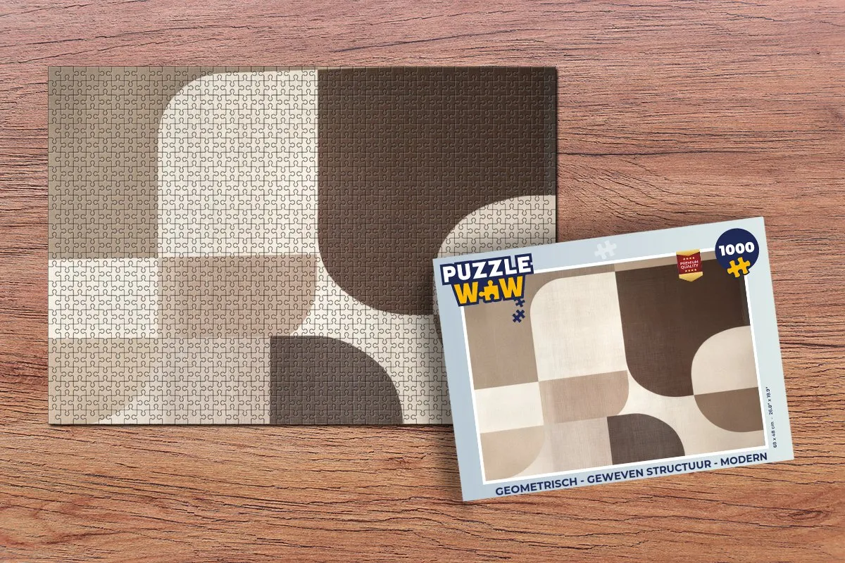 PuzzleWow Geometrisch Legpuzzel 1000 Stuks - Modern Vormen