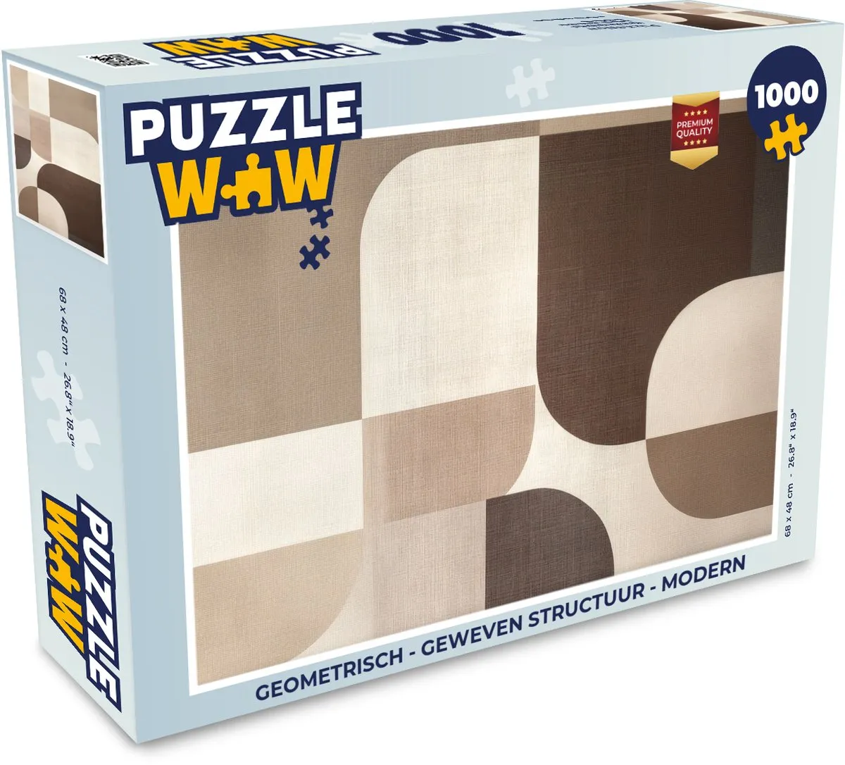 PuzzleWow Geometrisch Legpuzzel 1000 Stuks - Modern Vormen