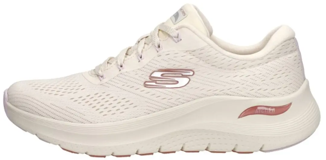 Skechers Arch Fit 2.0 Big League Dames Sneakers - 39 - Naturel - afbeelding 2 van 6