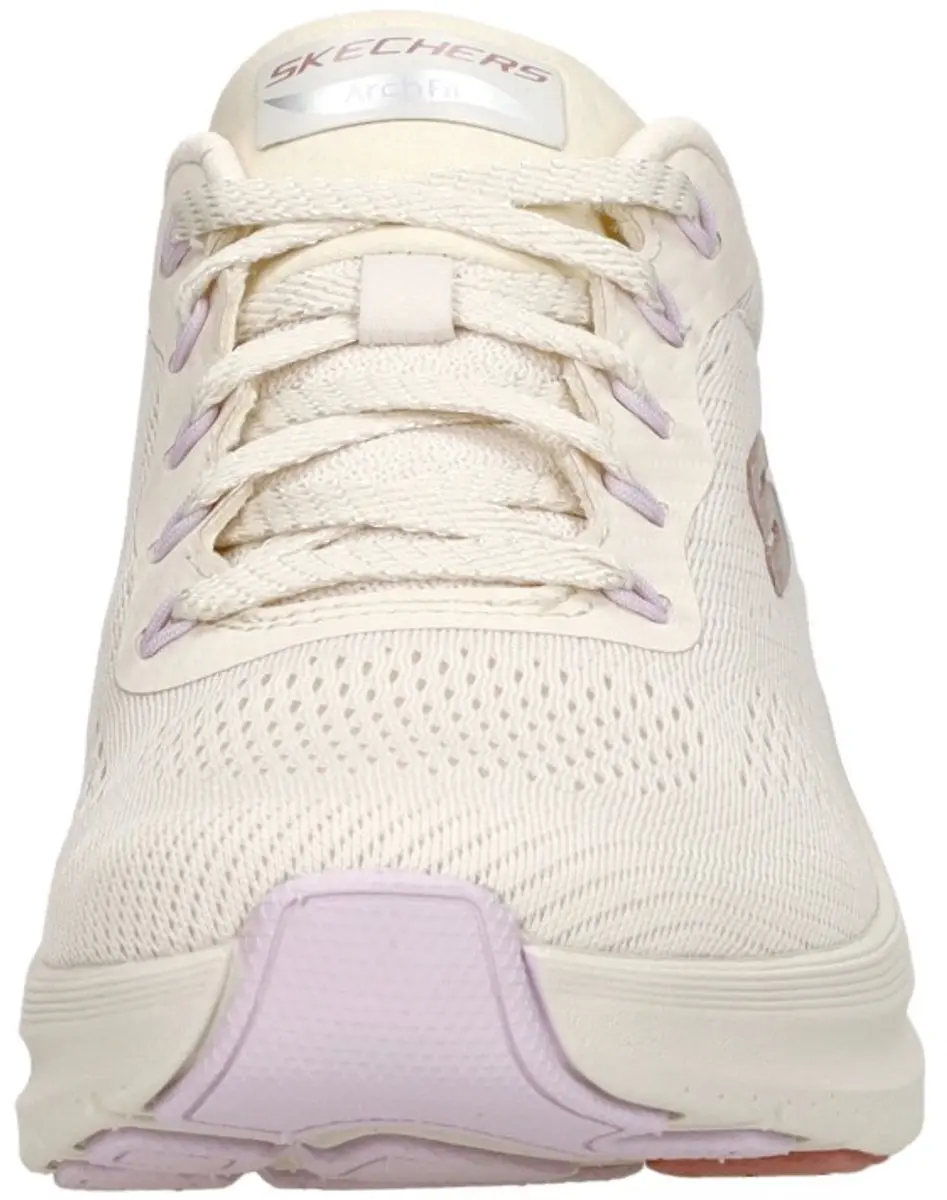 Skechers Arch Fit 2.0 Big League Dames Sneakers - 39 - Naturel - afbeelding 3 van 6