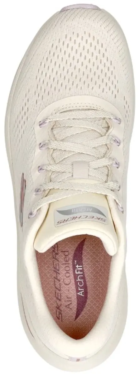 Skechers Arch Fit 2.0 Big League Dames Sneakers - 39 - Naturel - afbeelding 6 van 6