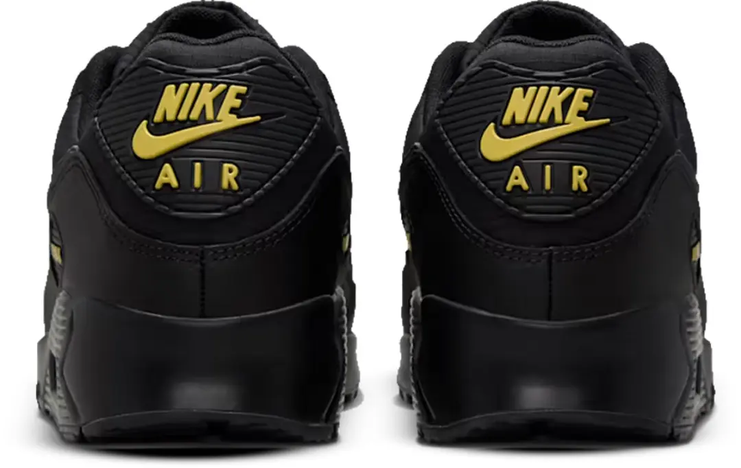 Nike Air Max 90 Heren Sneakers - Zwart/Buff Gold - afbeelding 3 van 6
