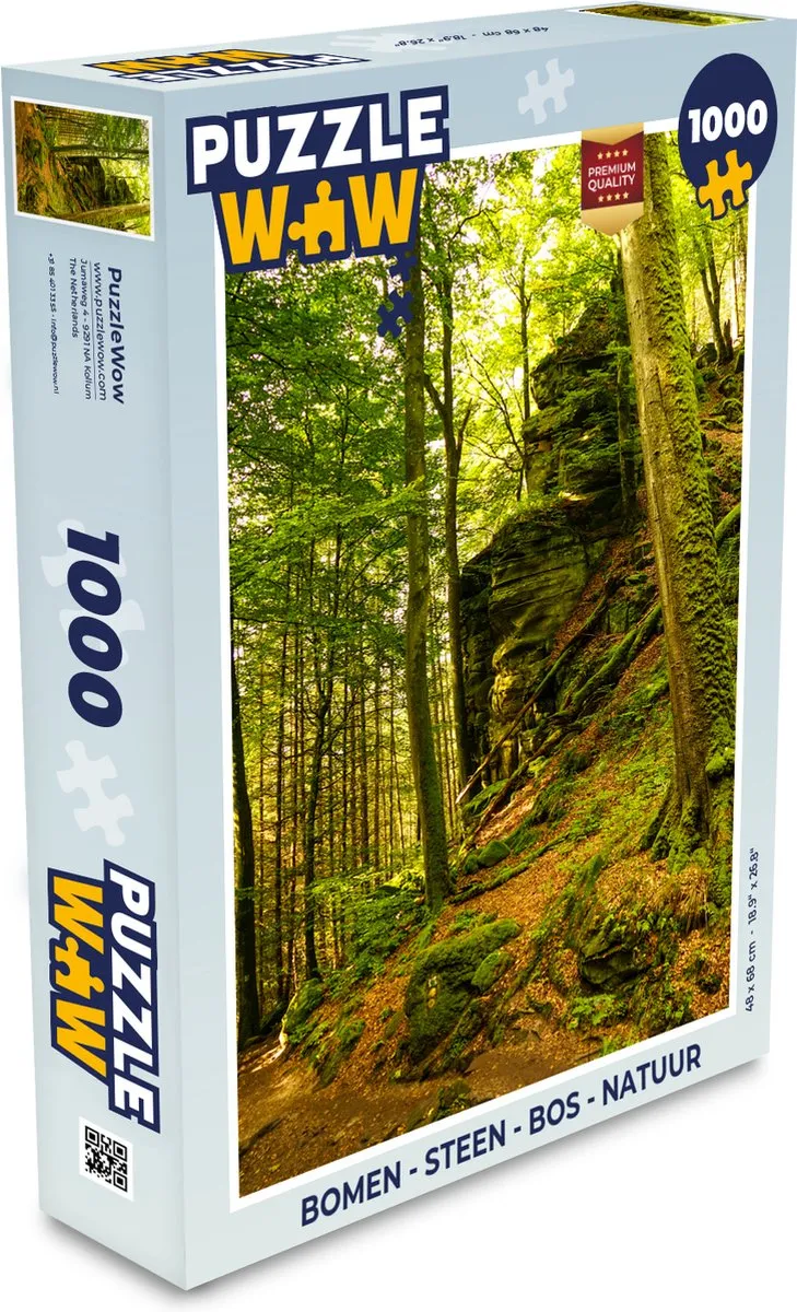 PuzzleWow Puzzel Bomen 1000 Stuks - Multicolor