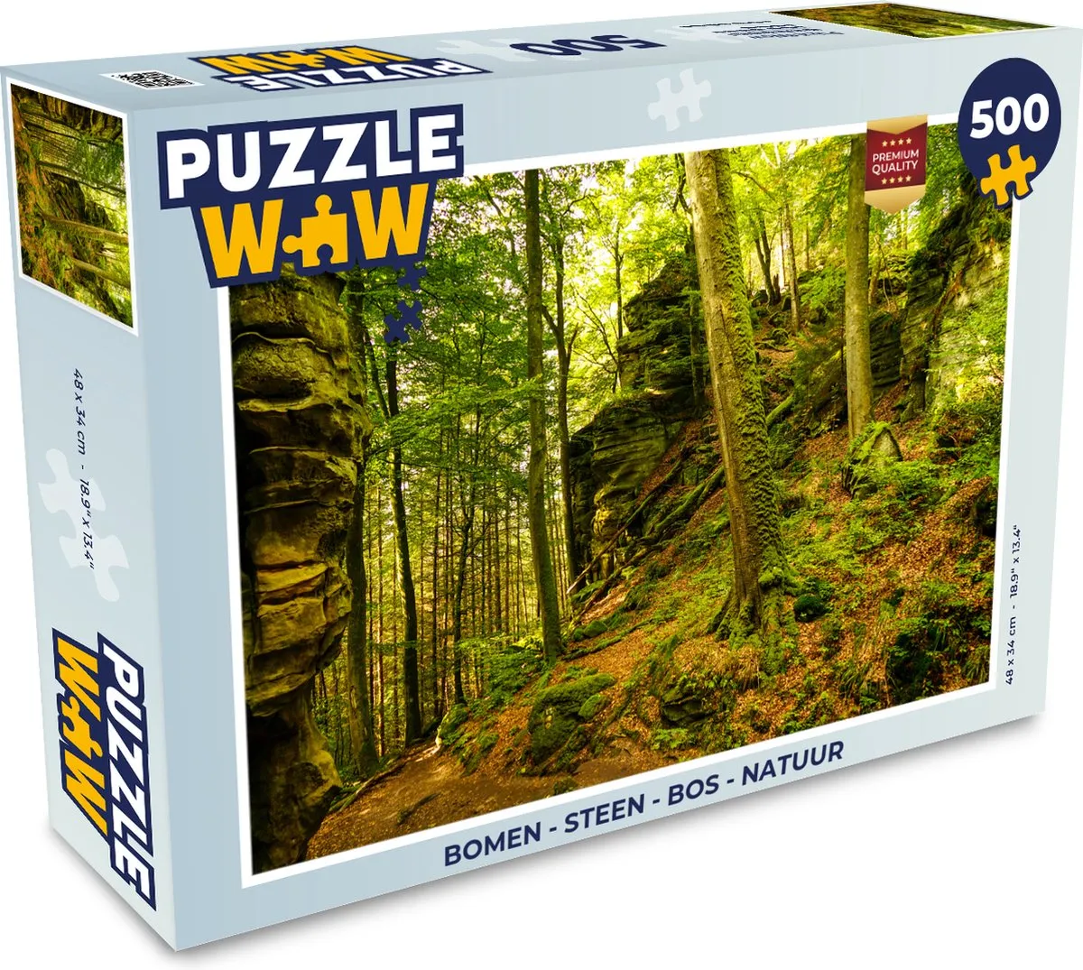 PuzzleWow Puzzel Bomen 1000 Stuks - Multicolor