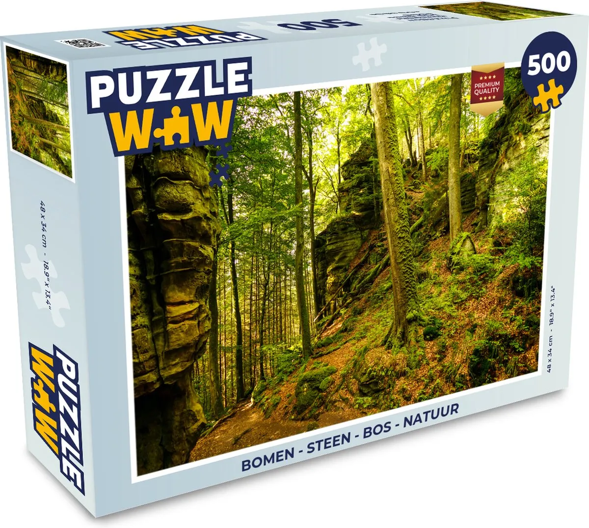 PuzzleWow Puzzel Bomen 1000 Stuks - Multicolor