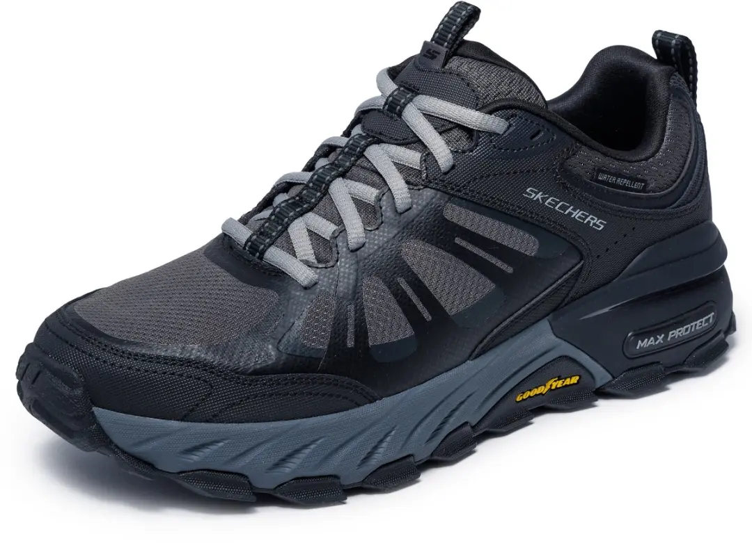 Skechers Max Protect Sherwood Ridge Heren Sneakers 45 - Zwart - afbeelding 2 van 6