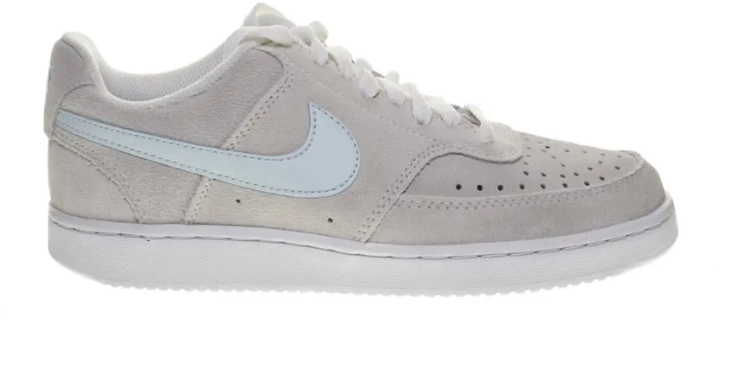 Nike Court Vision Ecru Suede Glacier Blue Sneaker maat 40
