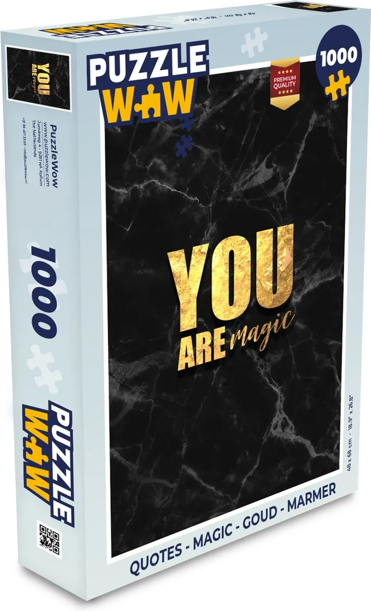 PuzzleWow Quotes Magic Legpuzzel 1000 Stuks