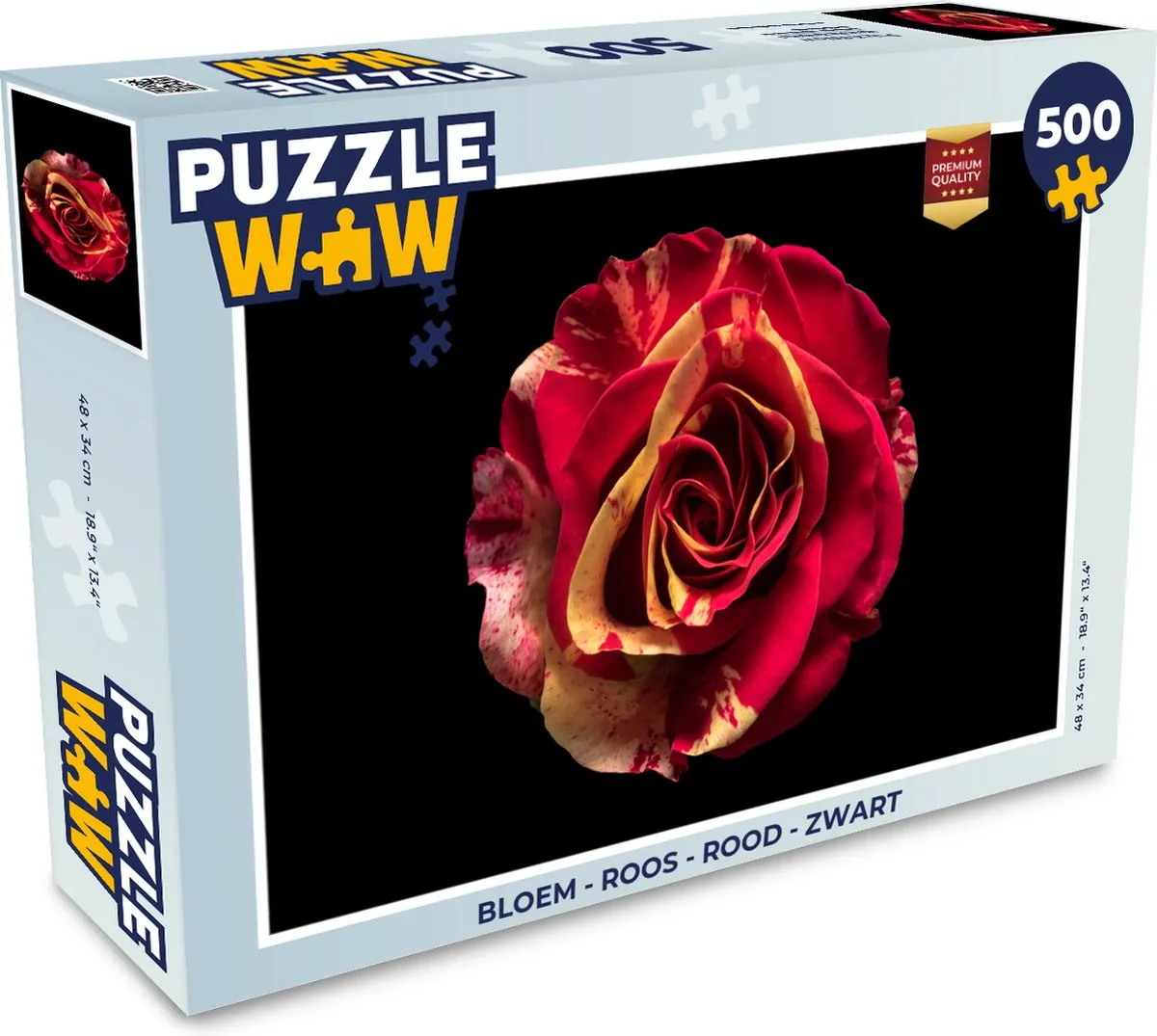 PuzzleWow Bloem Roos Legpuzzel 500 Stuks