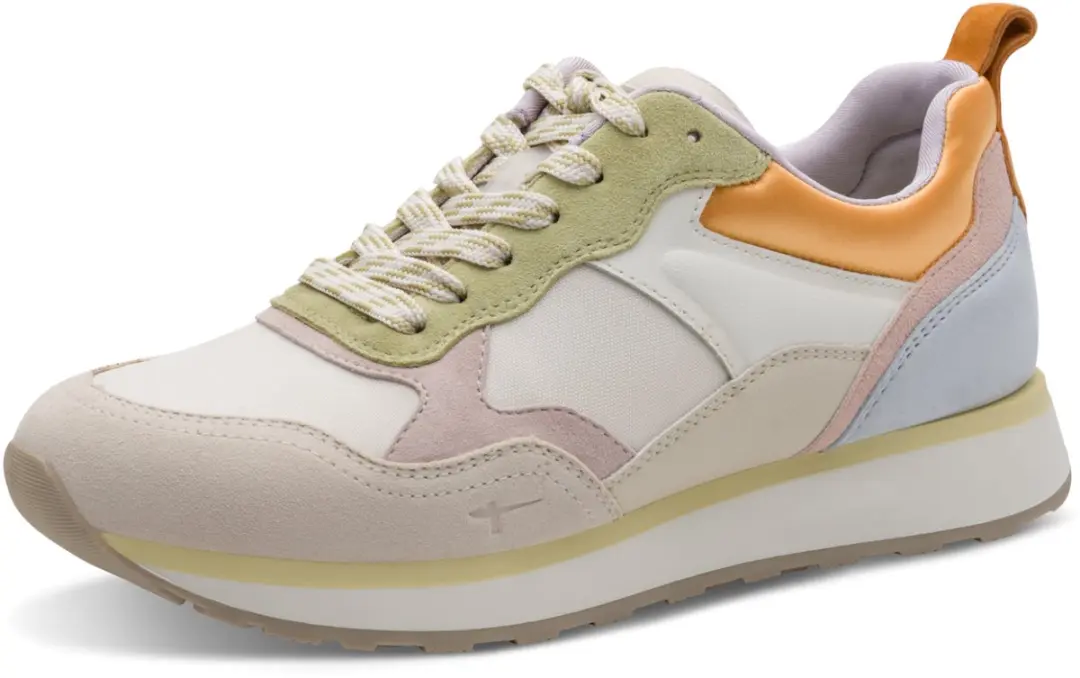 Tamaris dames sportschoenen 1-23741-43 402 damesschoenen M2374143 beige Comb