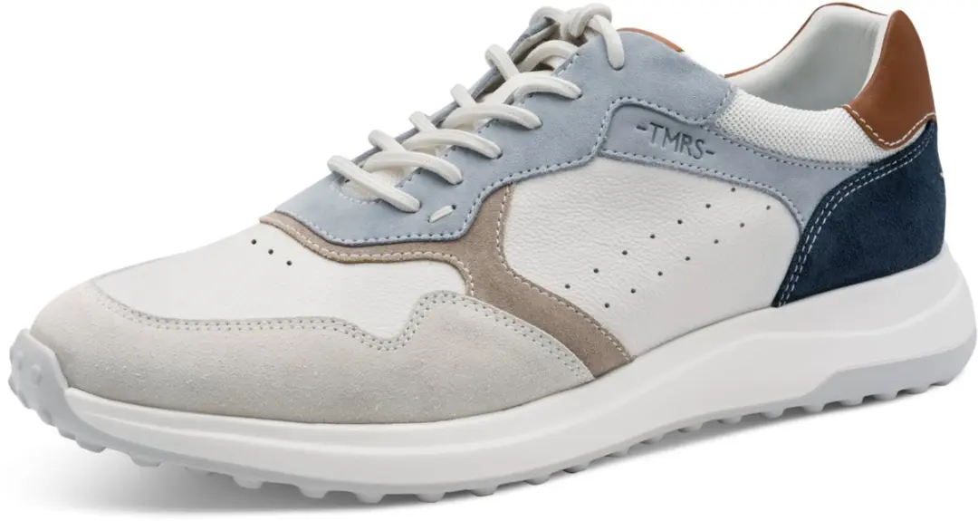 Tamaris herensneaker 1-13623-46-804 Veterschoen Leren schoenen Wit/Blauw