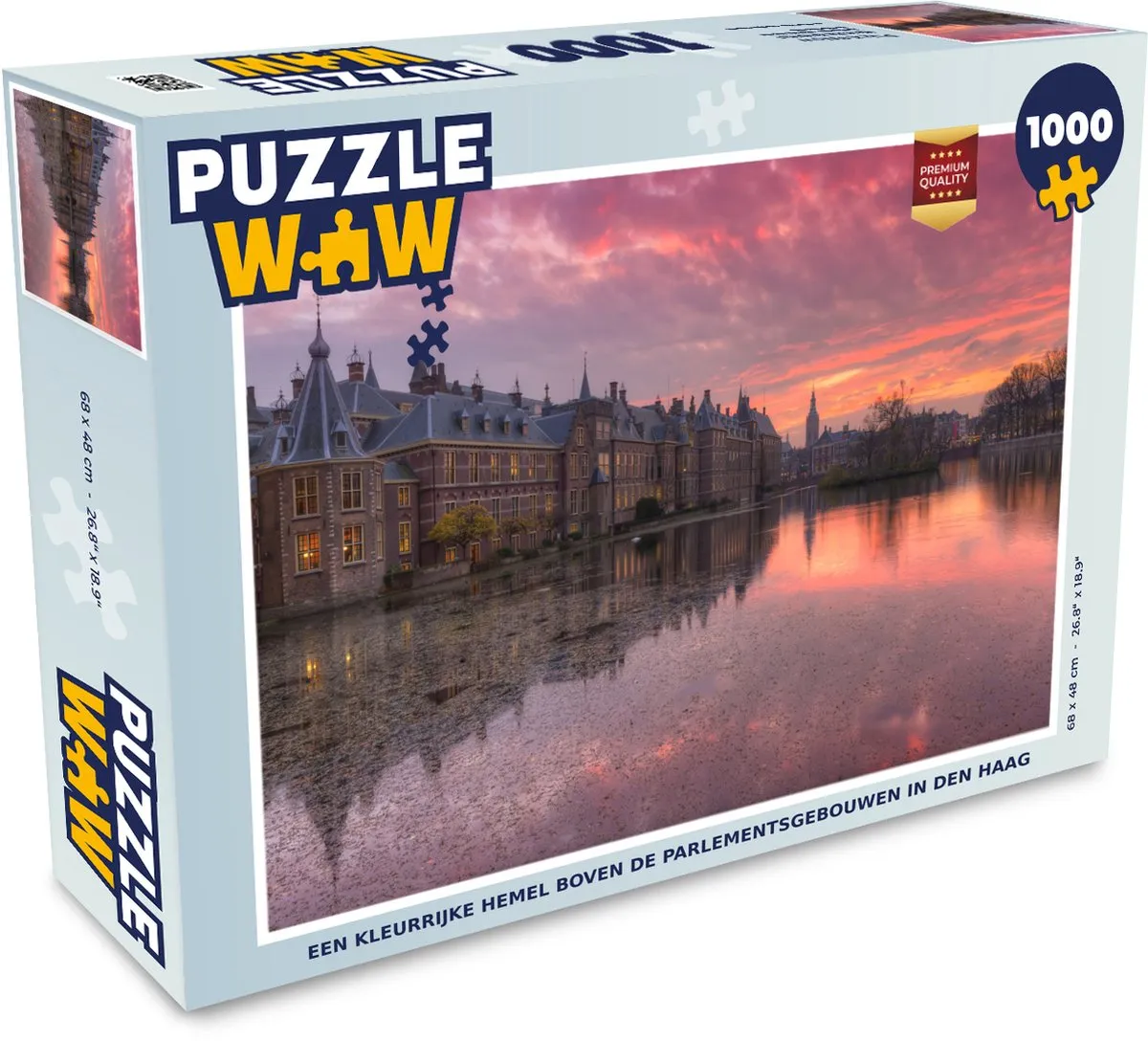 PuzzleWow Den Haag Water Binnenhof Legpuzzel 1000 Stuks
