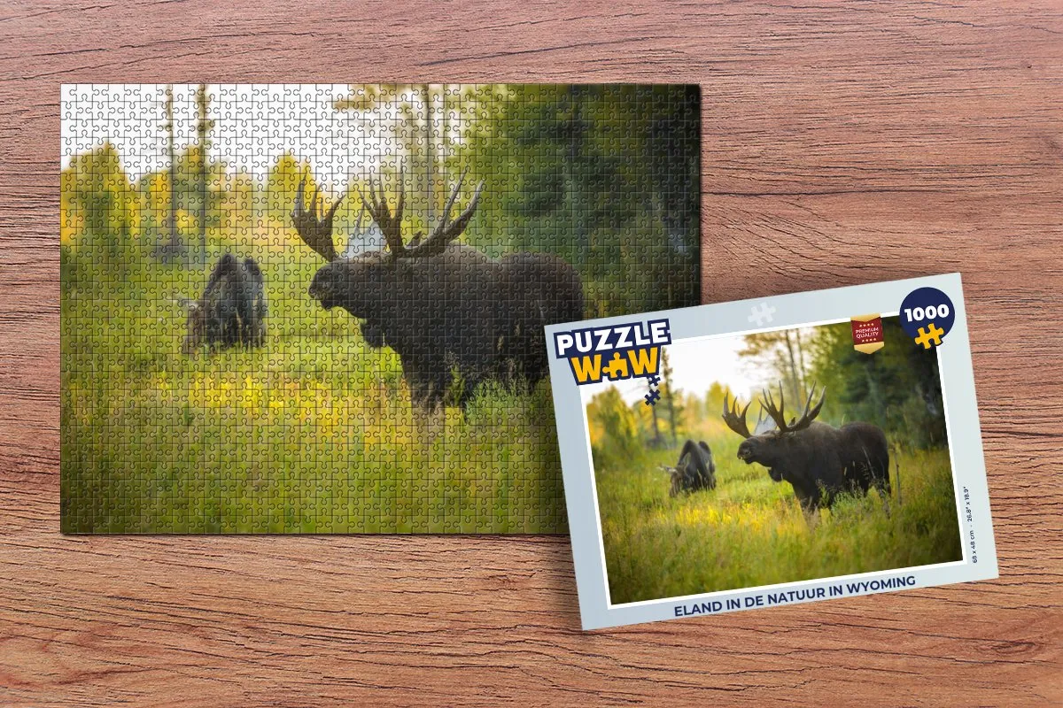 PuzzleWow Wyoming Natuur Legpuzzel 1000 Stuks - Multicolor