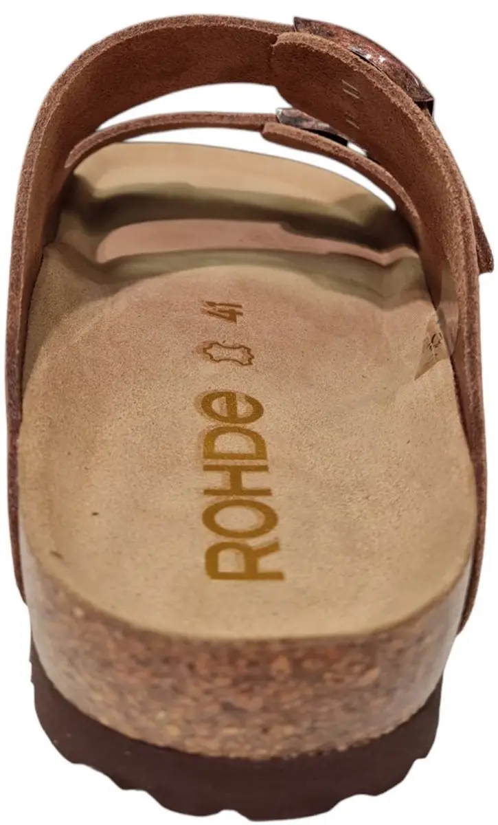 Rohde Roma Leren Heren Slippers 45 - Beige