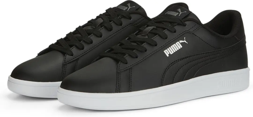 Puma SMASH 3.0 L herensneaker leer 390987 02 zwart