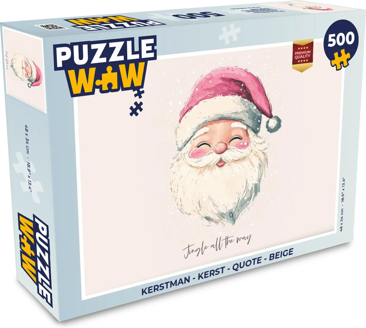 PuzzleWow Kerstman Legpuzzel 500 Stuks