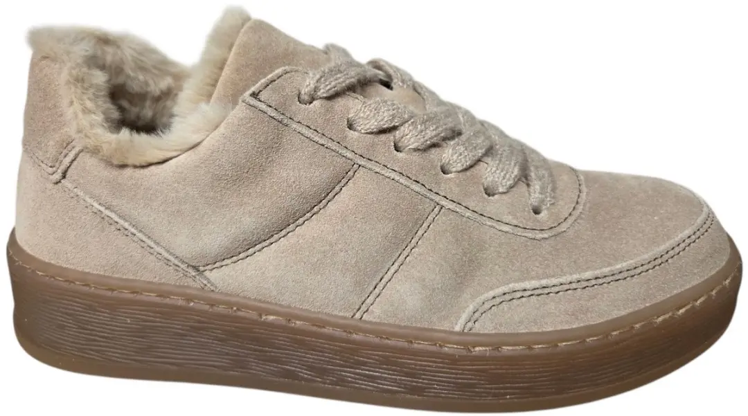 Gabor 6018.02.002 Sneakers Beige Suede Dames