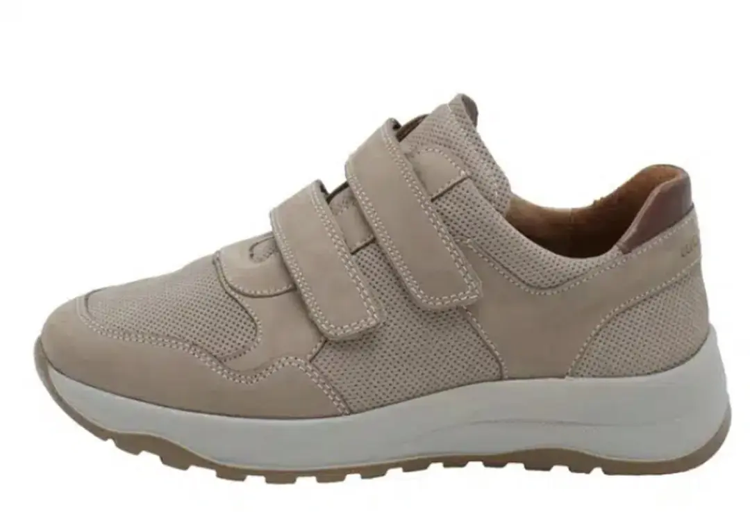 Waldlaufer Klittenbandschoen 662301 302 060 Beige Cognac Wijdte K - afbeelding 2 van 6
