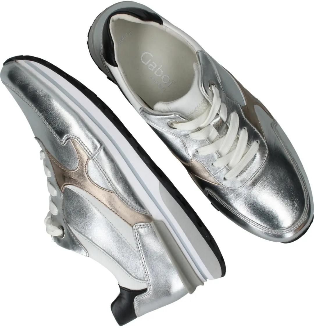 Gabor Dames Sneakers Zilver - afbeelding 5 van 6