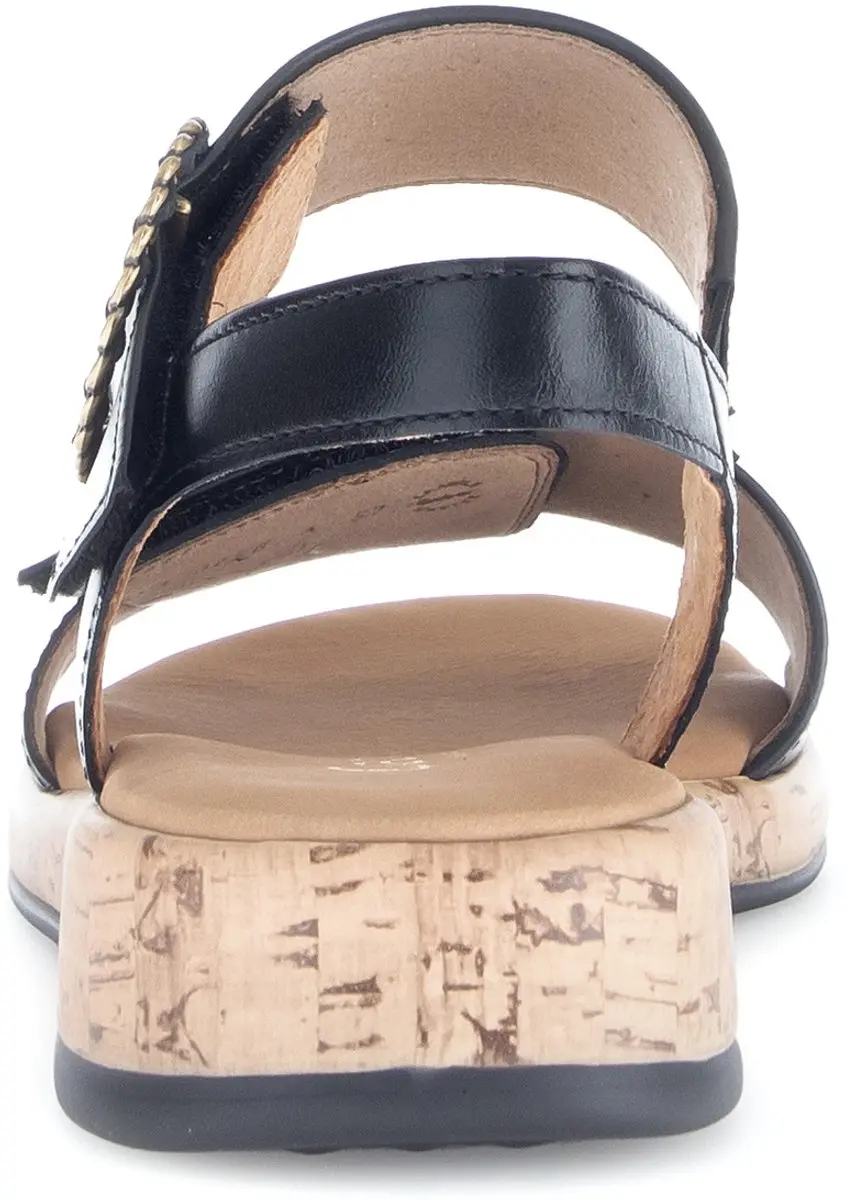 Gabor 62.734.57 Dames Sandalen - Zwart - Maat 38