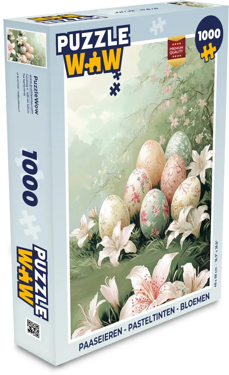 PuzzleWow Paaseieren Legpuzzel 1000 Stuks