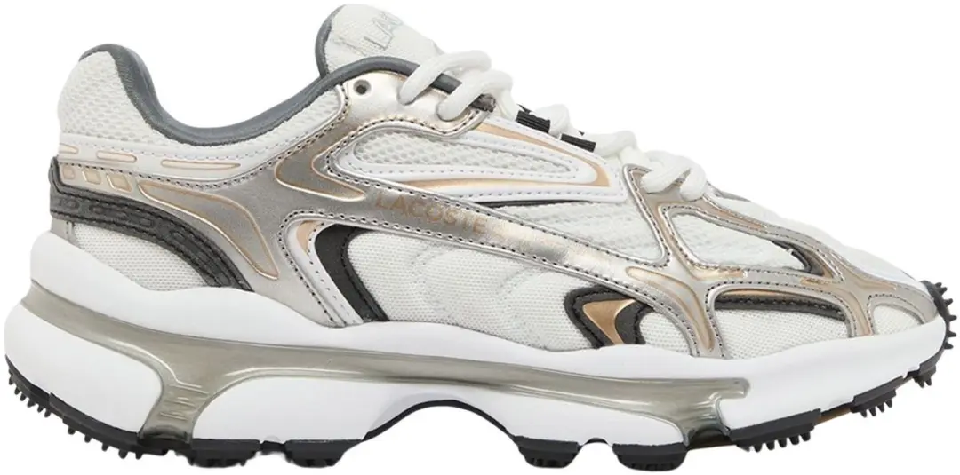 Lacoste L003 2K24 Sneakers Heren - 41 - Wit/Grijs/Zilver - afbeelding 6 van 6