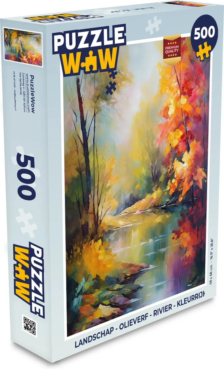 PuzzleWow Landschap Rivier Puzzel 500 Stuks