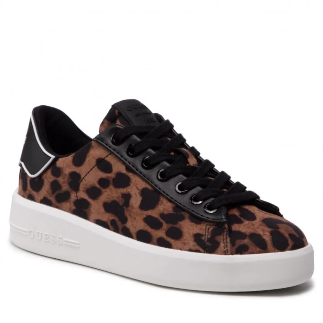 GUESS Dames Sneakers 'Rockies4' Panterprint