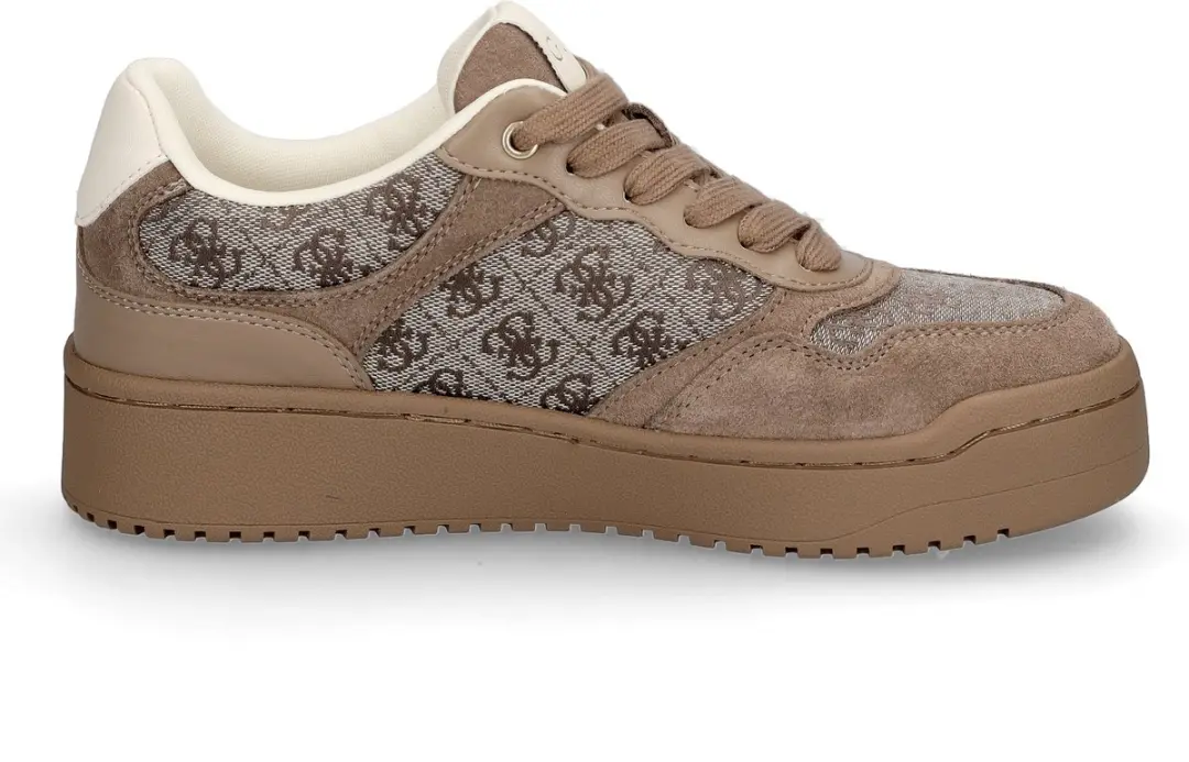 Guess Miram 16 Sneakers Laag - Taupe - Maat 37 - afbeelding 4 van 6