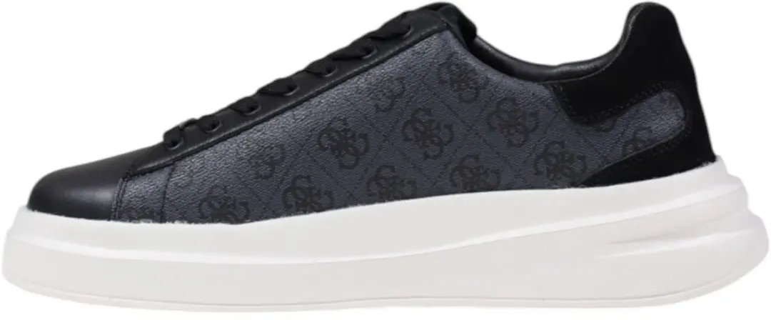 GUESS Monogram Platform Sole Sneakers - Black - 41