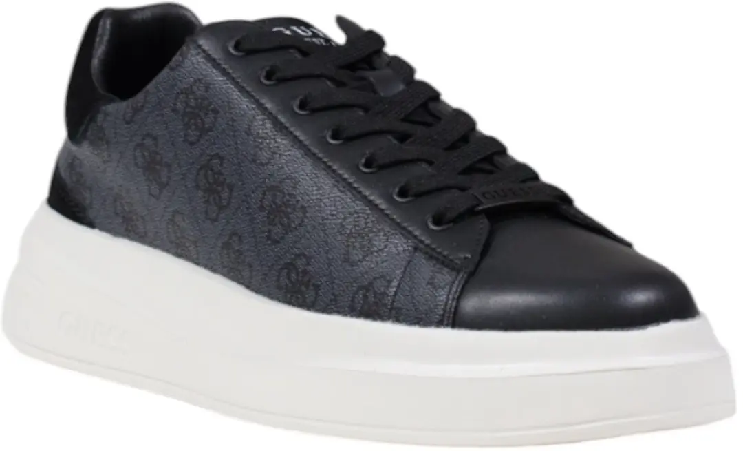 GUESS Monogram Platform Sole Sneakers - Black - 41