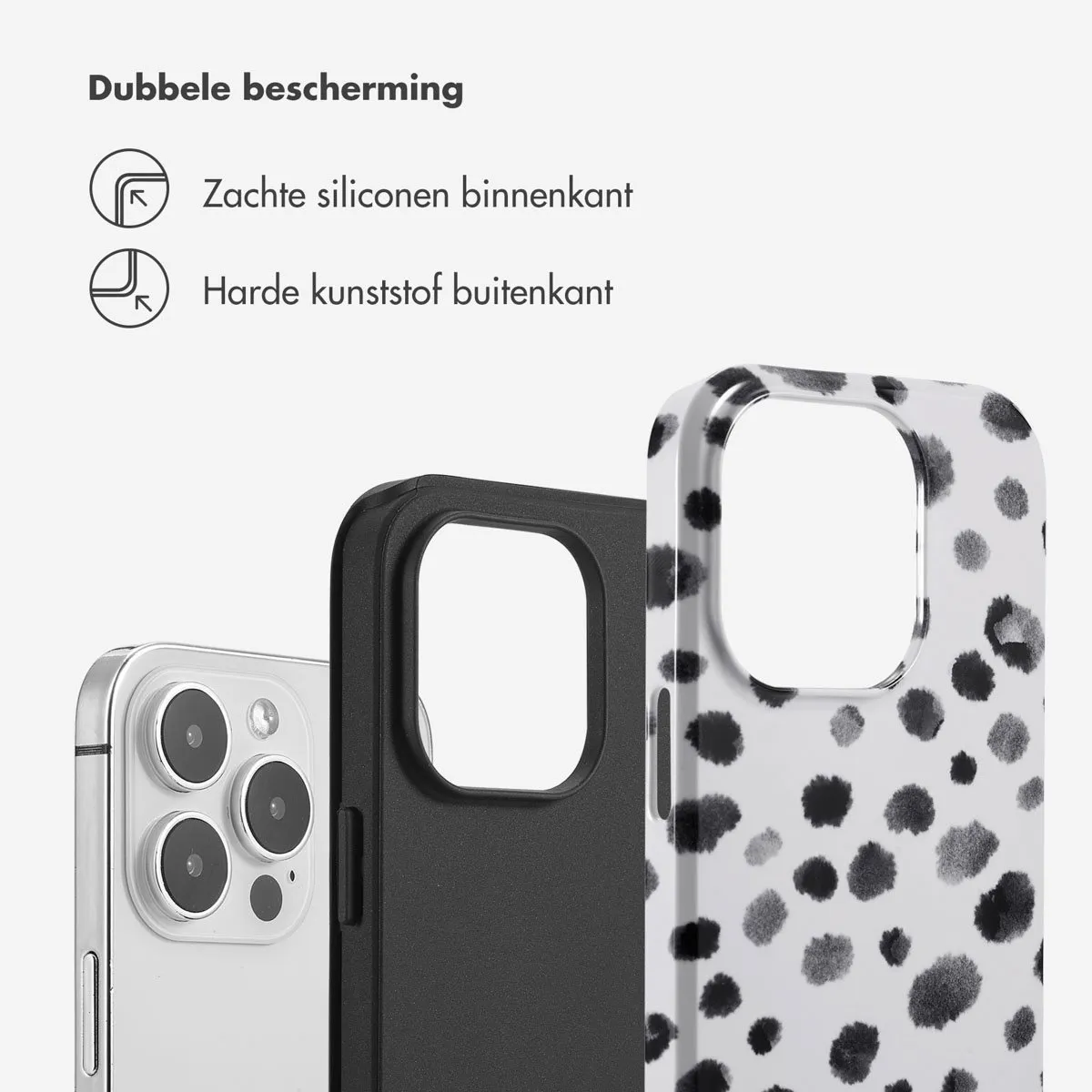 Selencia Hoesje iPhone 14 Pro Trendy Leopard