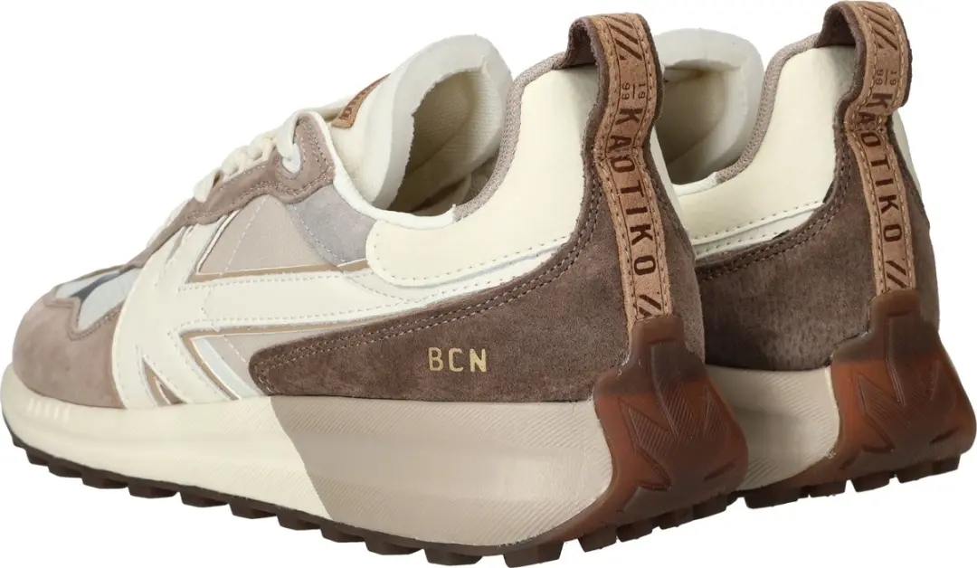 Kaotiko - VANCOUVER - Lage sneakersVrije tijdsschoenenHeren sneakers - Kleur: Wit/beige - Maat: 44 - afbeelding 6 van 6